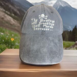 The Beatings Will Continue Until Morale Improves Hat Gray